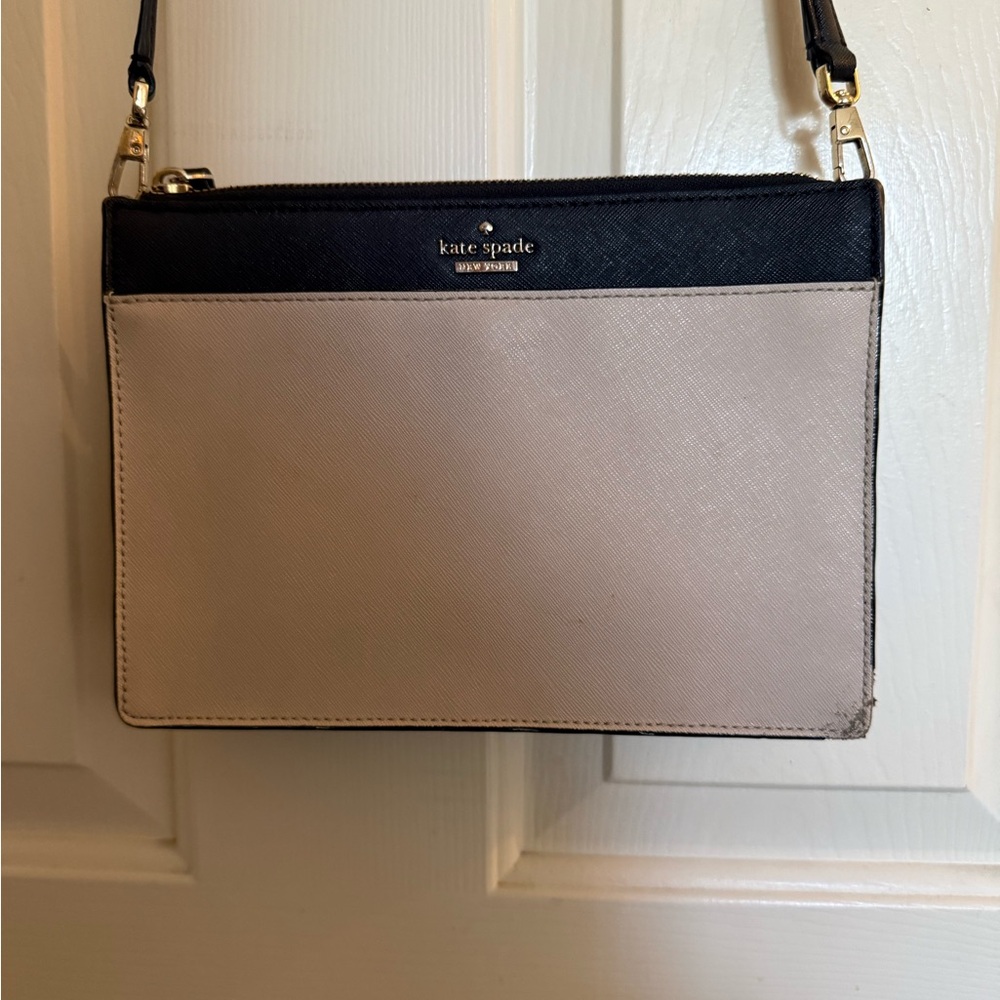 Kate Spade Black and Tan Crossbody Bag